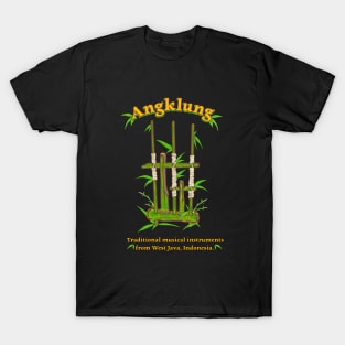 Angklung traditional musical instruments. T-Shirt